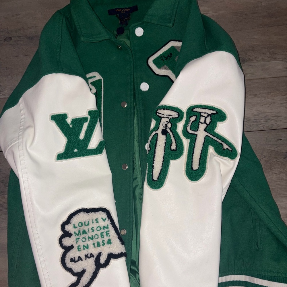 Louis Vuitton Green and White Jacket